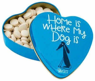 Sanal Home is where my dog is - Hundeleckerlies in Herzchendose, getreidefrei - LUIS & LEON