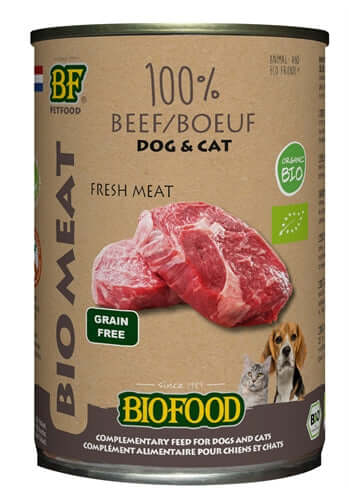 Biofood 100% Rind Bio - Getreidefreies Nassfutter, hypoallergen - LUIS & LEON