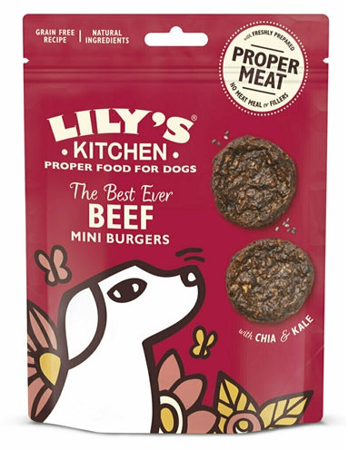 LILY'S KITCHEN The Best Ever Beef Mini Burgers - Miniburger Rind, Leckerli - LUIS & LEON