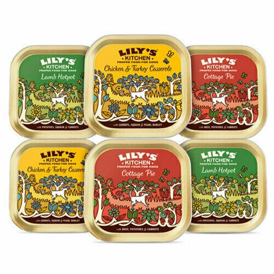 LILY'S KITCHEN Classic Dinners Tray Multipack - Nassfutter Getreidefrei - LUIS & LEON