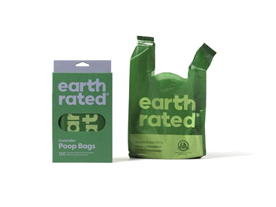 Earth Rated - POOP BAGS - Hundekotbeutel mit Tragehenkel & Lavendel - LUIS & LEON