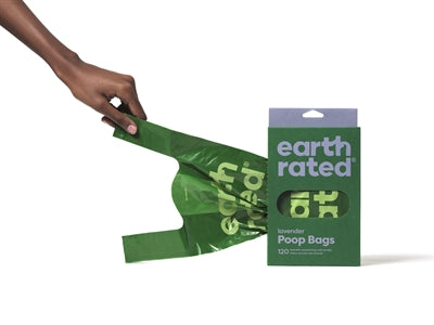 Earth Rated - POOP BAGS - Hundekotbeutel mit Tragehenkel & Lavendel - LUIS & LEON