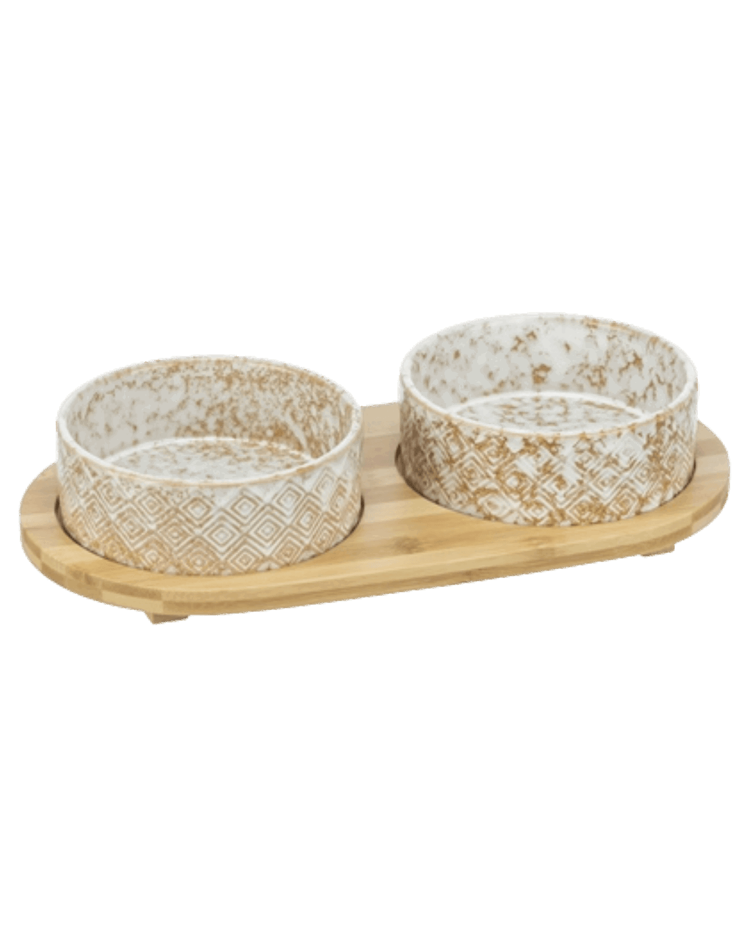 Trixie Napf-Set, Keramik/Bambus - Futterstation - LUIS & LEON