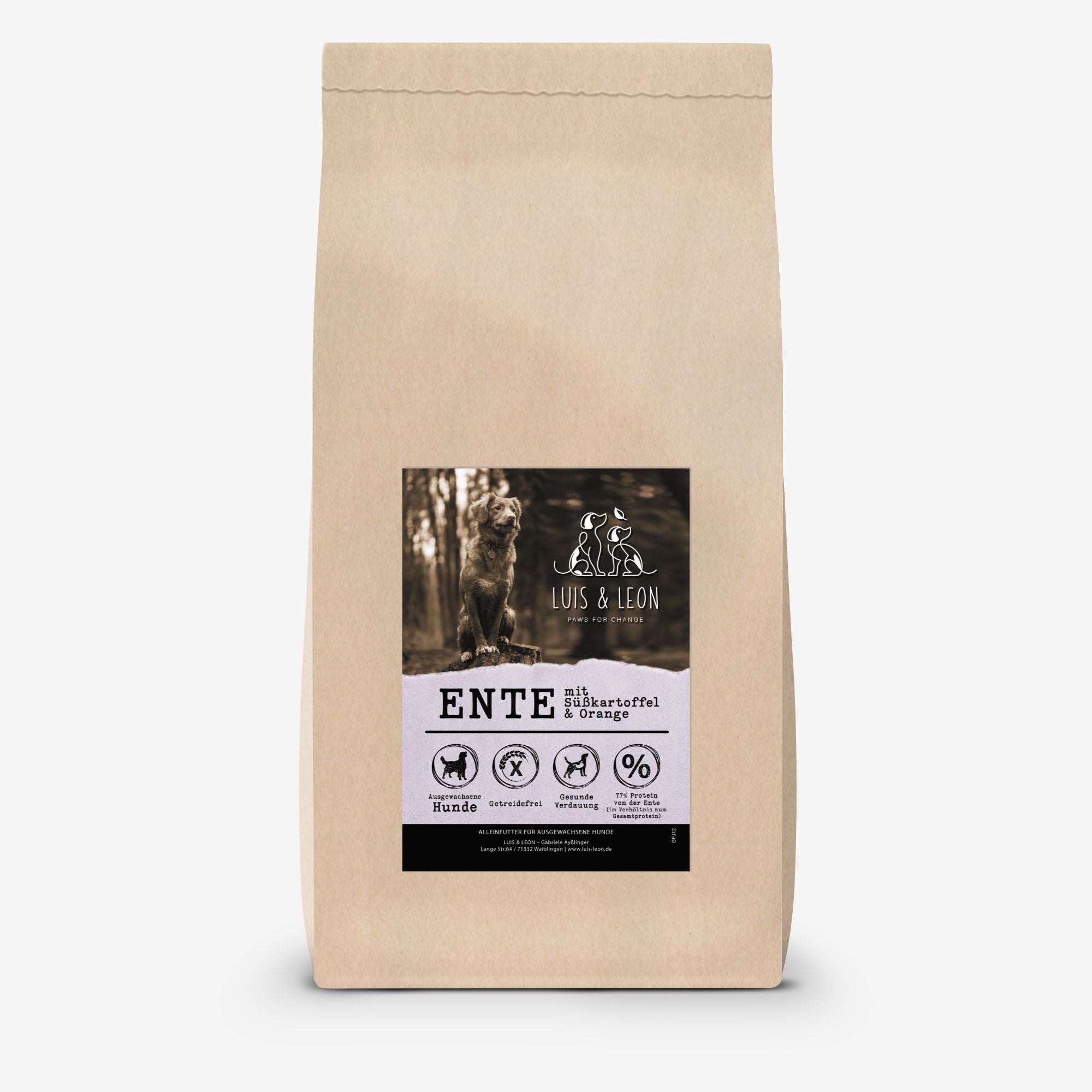 Hundefutter Ente – Trockenfutter Klassik
