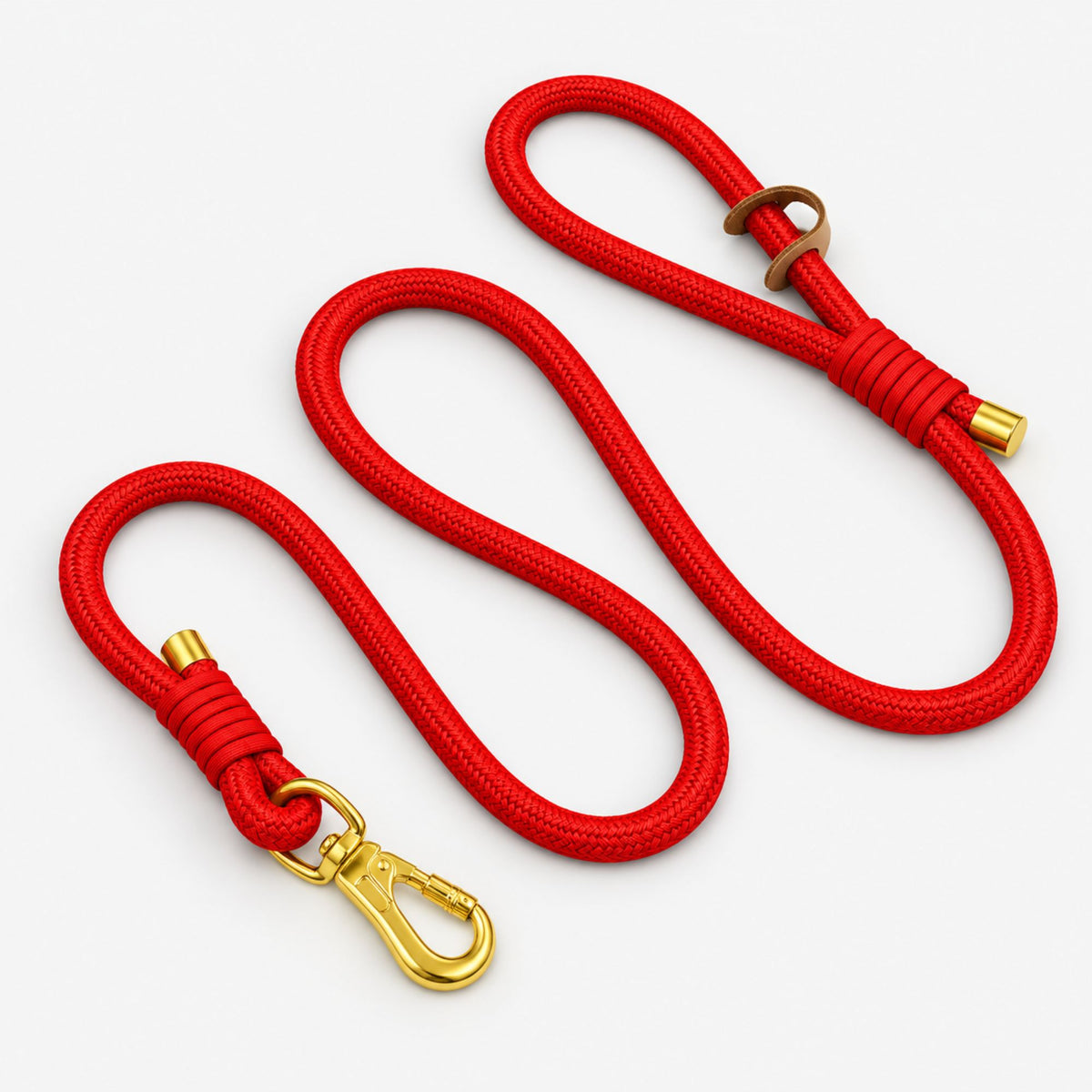 Hundeleine aus Tau – Gold