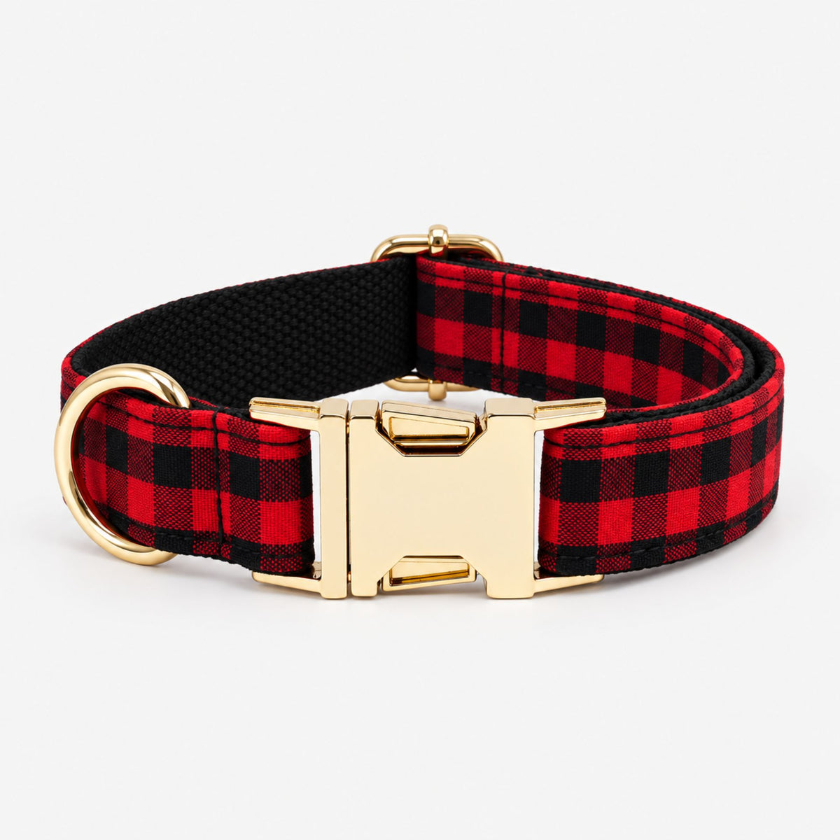 Personalisiertes Hundehalsband Karo – Gold