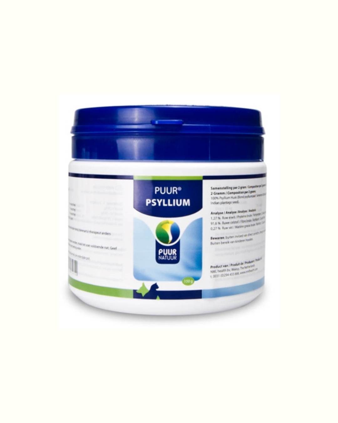 Puur Psyllium - Reiner Flohsamen - bei Verdauungsproblemen für Hunde und Katzen - LUIS & LEON