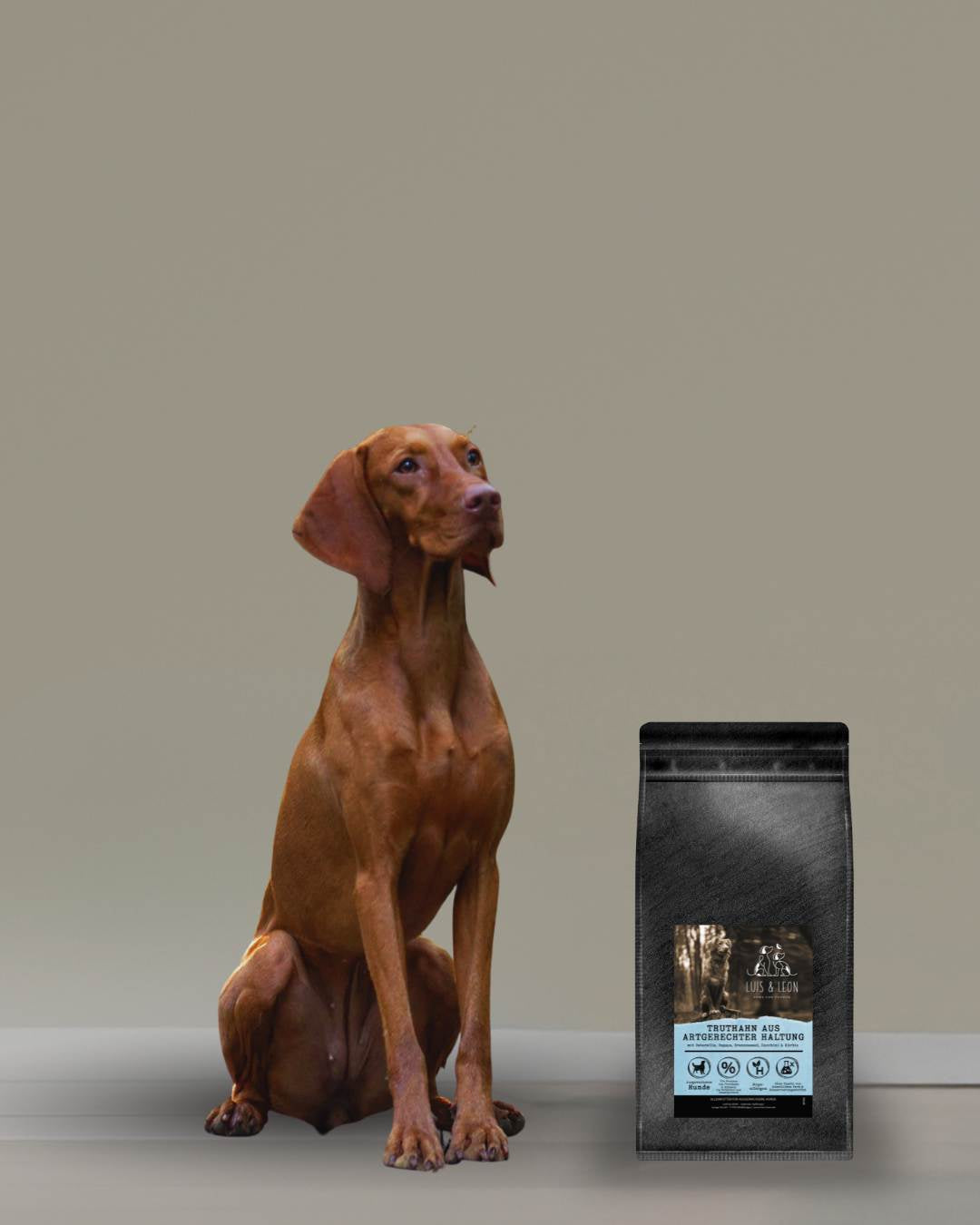Trockenfutter Truthahn für Hunde – LUIS & LEON, 65% Fleisch, getreidefrei