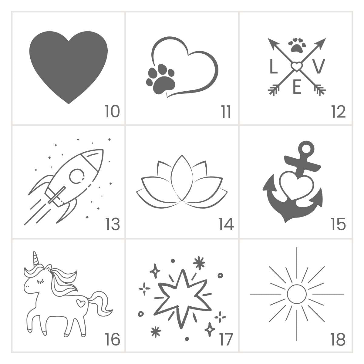 Hundemarke in Pfotenform mit Motiv von LUIS & LEON - Aluminium, Gravur mit Wunschtext - LUIS & LEON