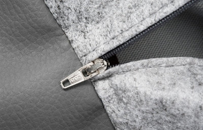 Bia Bed Cover aus Kunstleder für Hundebett - Bia Bed Bezug Grau - LUIS & LEON
