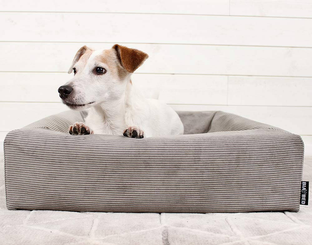 Bia Rib Cover Grey - Bezug für Bia Bed Kord, Grau - LUIS & LEON