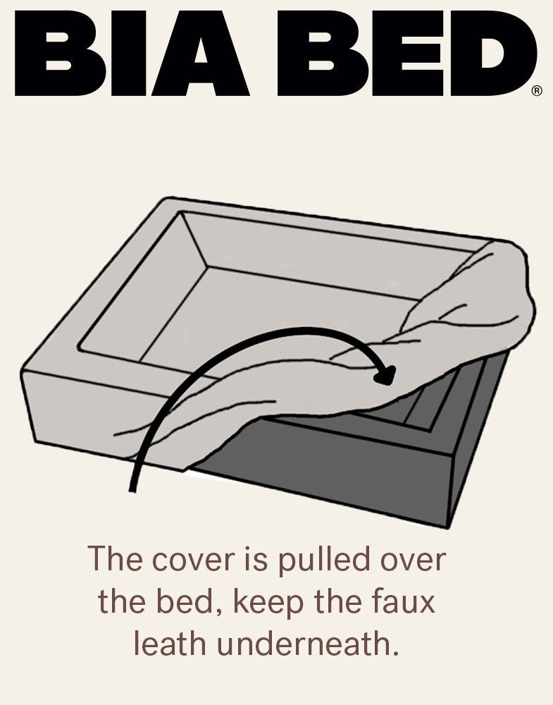 Bia Rib Cover Grey - Bezug für Bia Bed Kord, Grau - LUIS & LEON