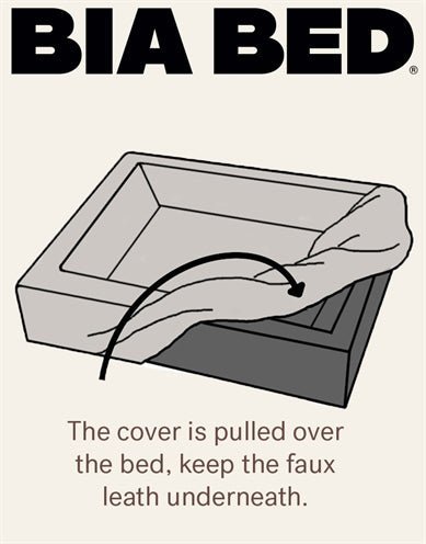 Bia Rib Cover Sand - Bezug für Bia Bed Kord, Sand - LUIS & LEON