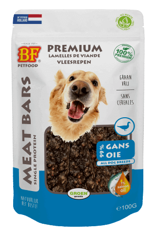 Biofood Meat Bars Goose - Fleischstreifen Gans - hypoallergen, Getreidefrei - LUIS & LEON