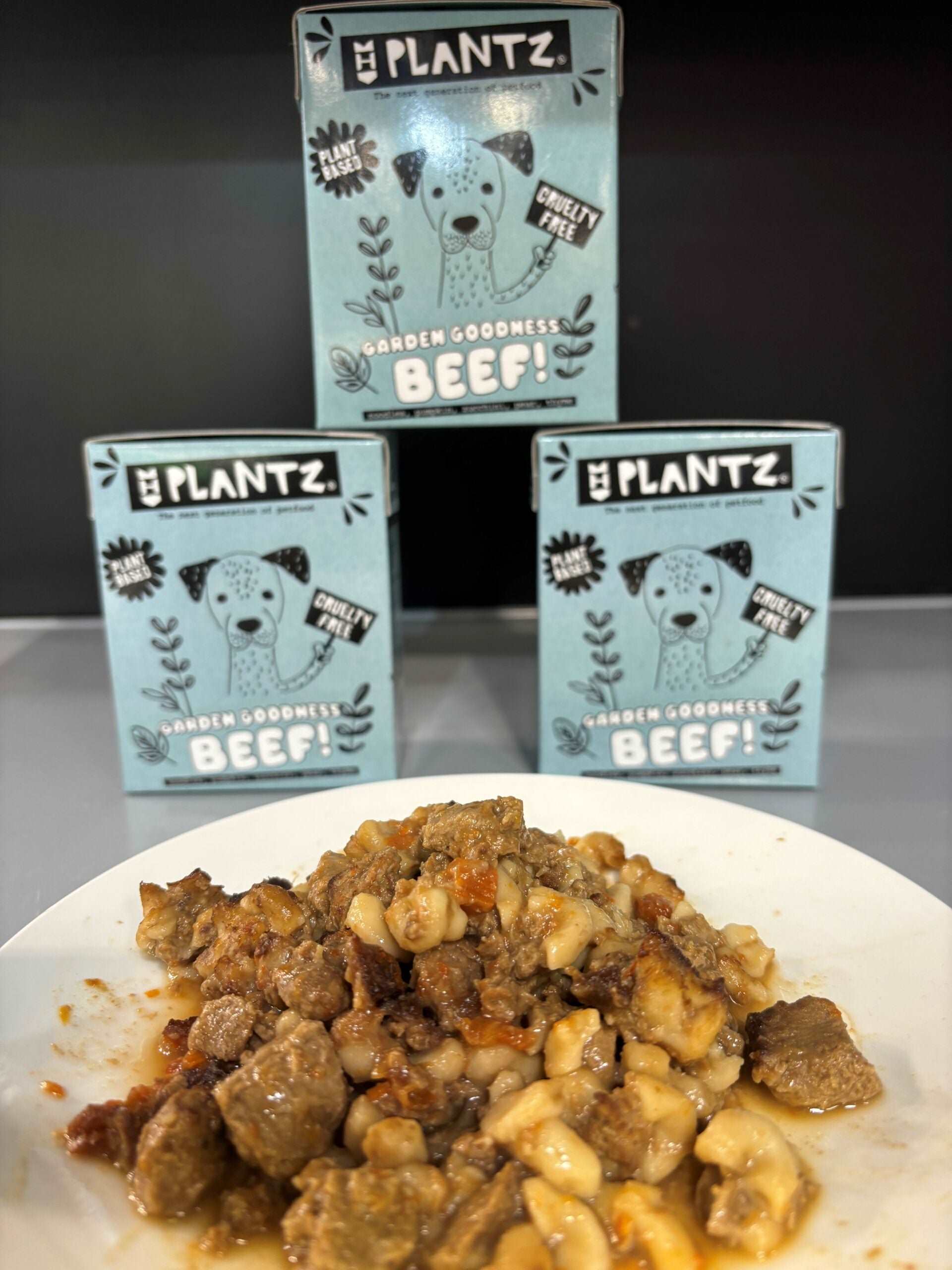 HenArt PLANTZ Beef – Veganes Nassfutter für Hunde mit Rindfleischaroma - LUIS & LEON