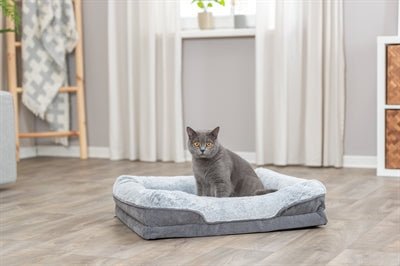 Hundebett mit Memory - Schaum – TRIXIE Vital Bett Lino Soft - LUIS & LEON