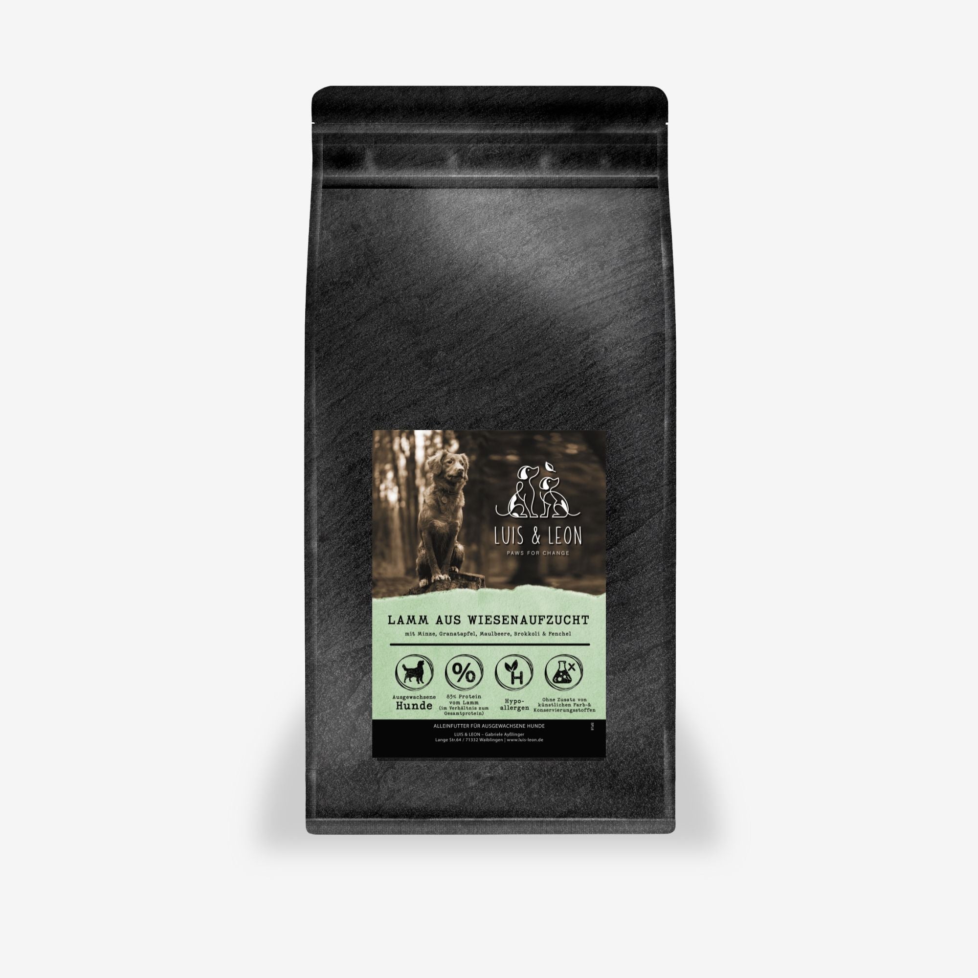 Hundefutter Lamm – Superfood-Trockenfutter - LUIS & LEON