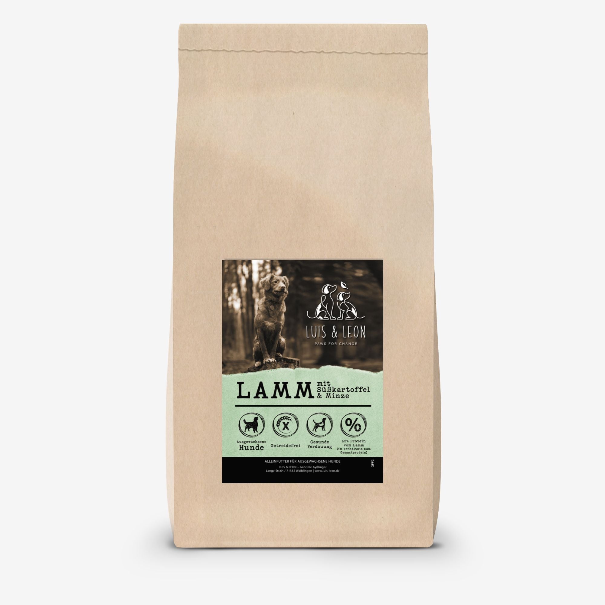 Hundefutter Lamm – Trockenfutter Klassik - LUIS & LEON