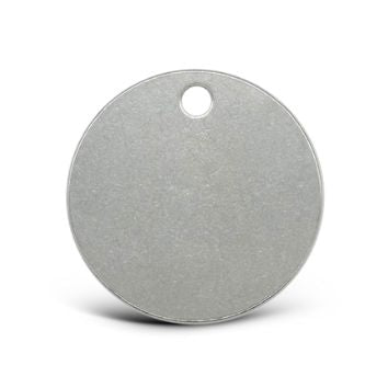 Hundemarke Edelstahl rund – personalisierbar mit Tiermotiv - beidseitig gravierbar – für mittelgroße & große Hunde - LUIS & LEON