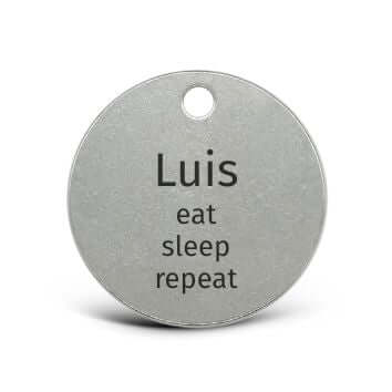 LUIS & LEON Hundemarke mit Tiermotiv – Edelstahl - personalisierbar & beidseitig gravierbar - LUIS & LEON