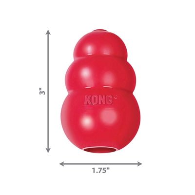 Kong Klassisch Rot - Robustes Hundespielzeug und Zahnpflege - LUIS & LEON