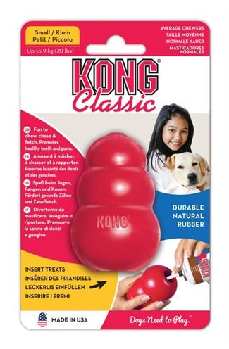 Kong Klassisch Rot - Robustes Hundespielzeug und Zahnpflege - LUIS & LEON