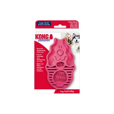 KONG ZoomGroom Hundebürste – Fellpflege & Massage für gesundes Fell - LUIS & LEON