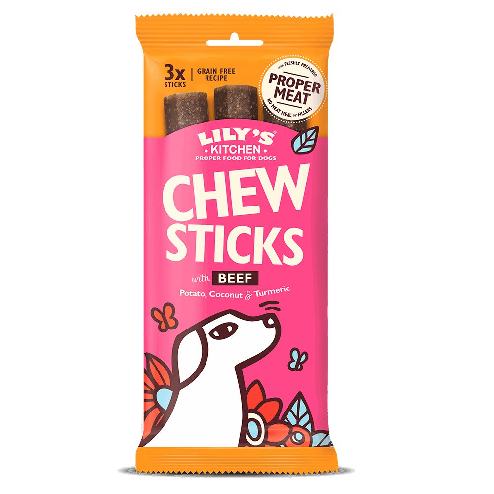 LILY'S KITCHEN - Chew Sticks Beef - Bio Kaustangen Rind - LUIS & LEON
