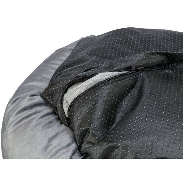 Trixie Be Eco Hundebett Lionel - Basic Edition, Grau Rund, Recycelt