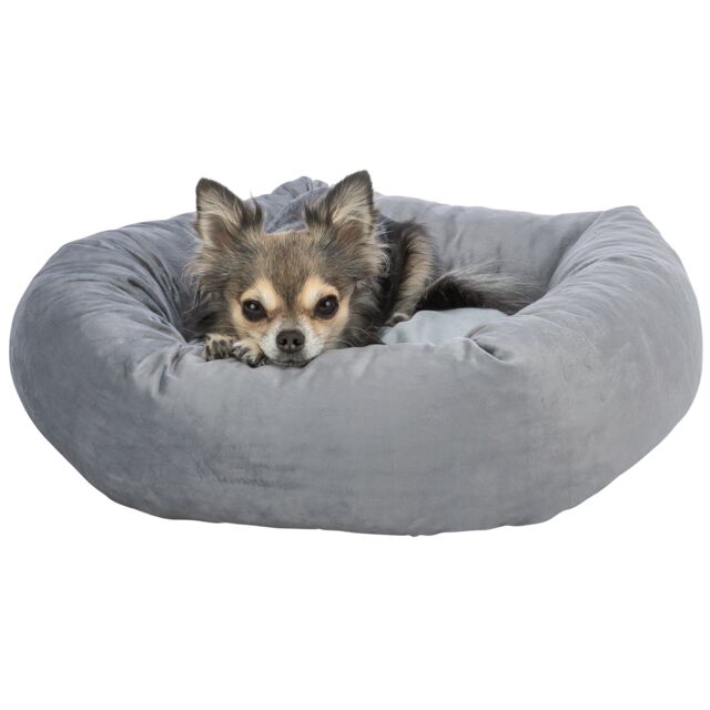 Trixie Be Eco Hundebett Lionel - Basic Edition, Grau Rund, Recycelt