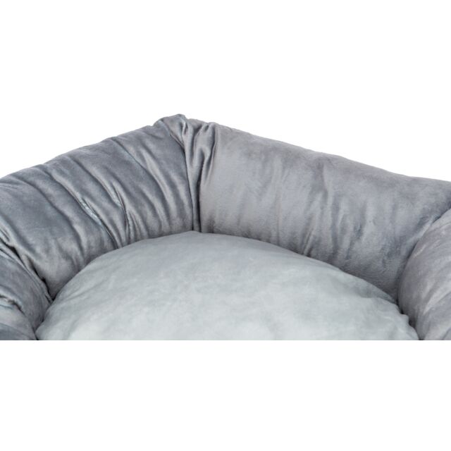 Trixie Be Eco Hundebett Lionel - Basic Edition, Grau Rund, Recycelt