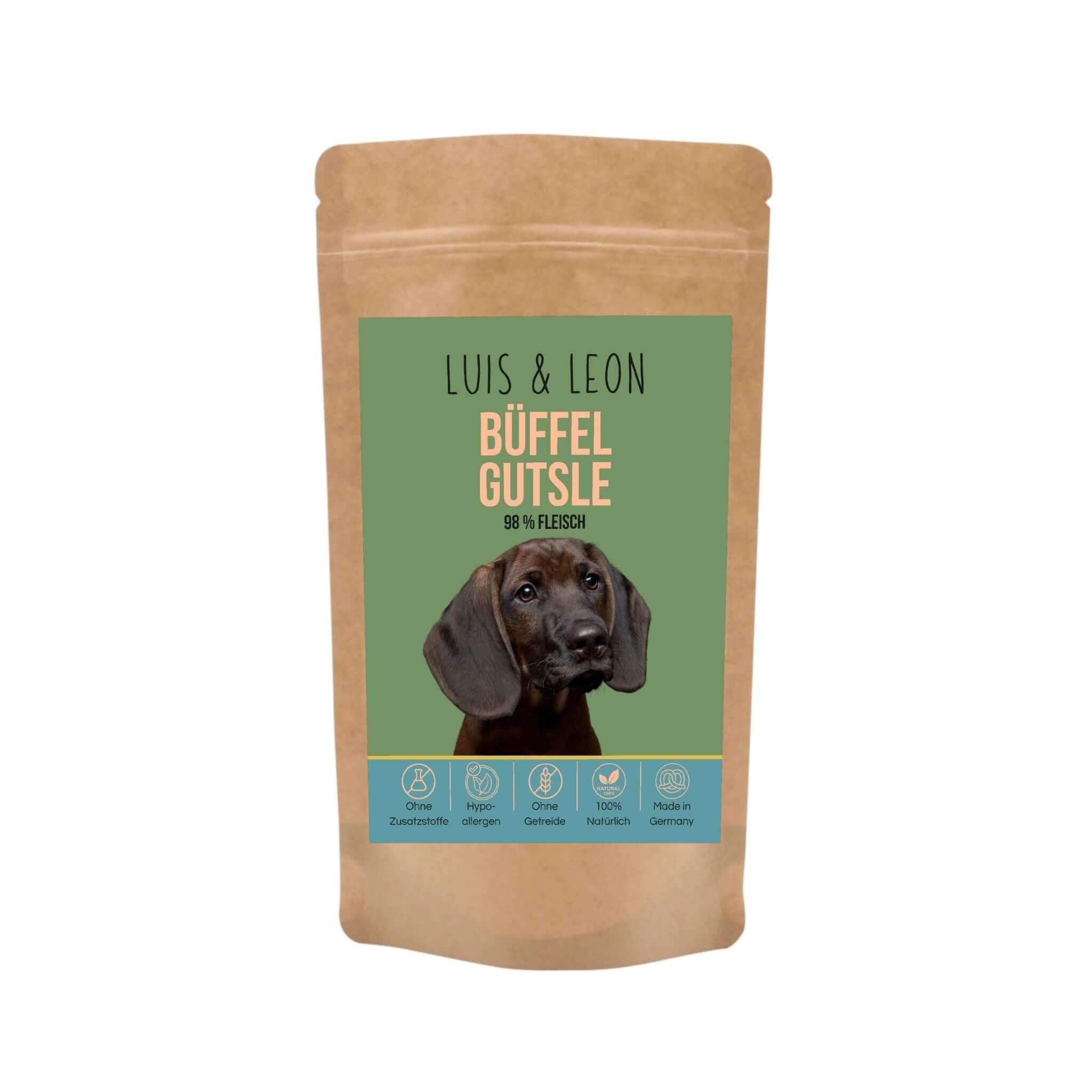LUIS & LEON Büffel Gutsle – Hypoallergen, 98% Fleisch, Getreidefrei - LUIS & LEON