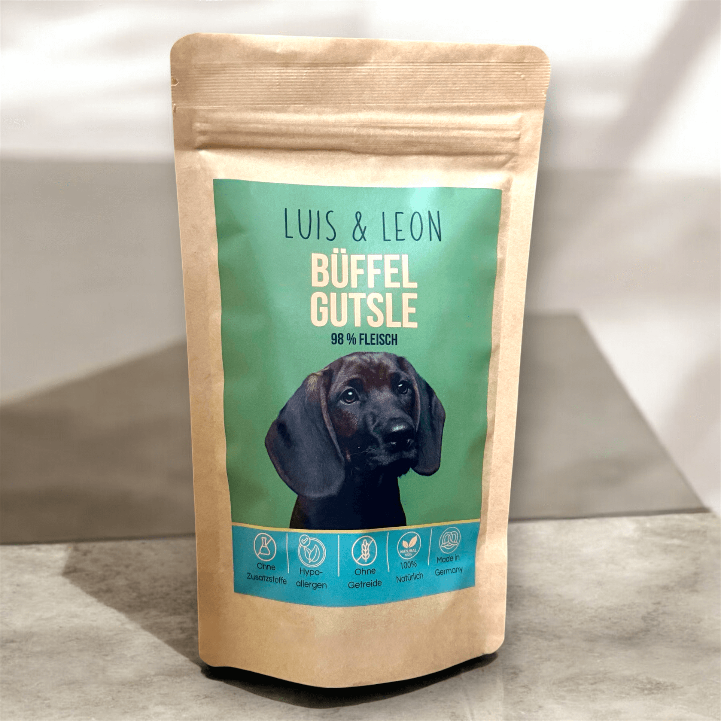 LUIS & LEON Büffel Gutsle – Hypoallergen, 98% Fleisch, Getreidefrei - LUIS & LEON