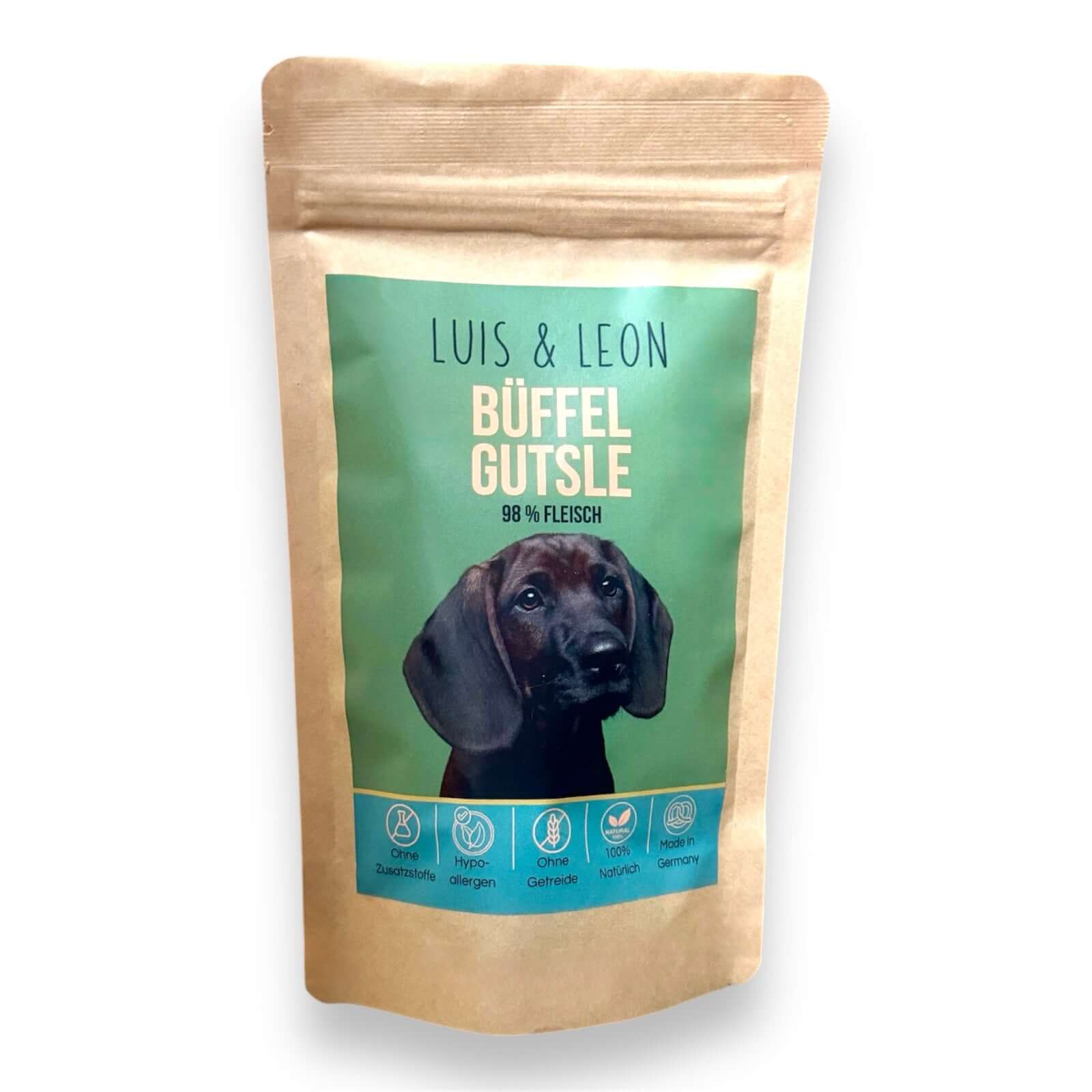 LUIS & LEON Büffel Gutsle – Hypoallergen, 98% Fleisch, Getreidefrei - LUIS & LEON