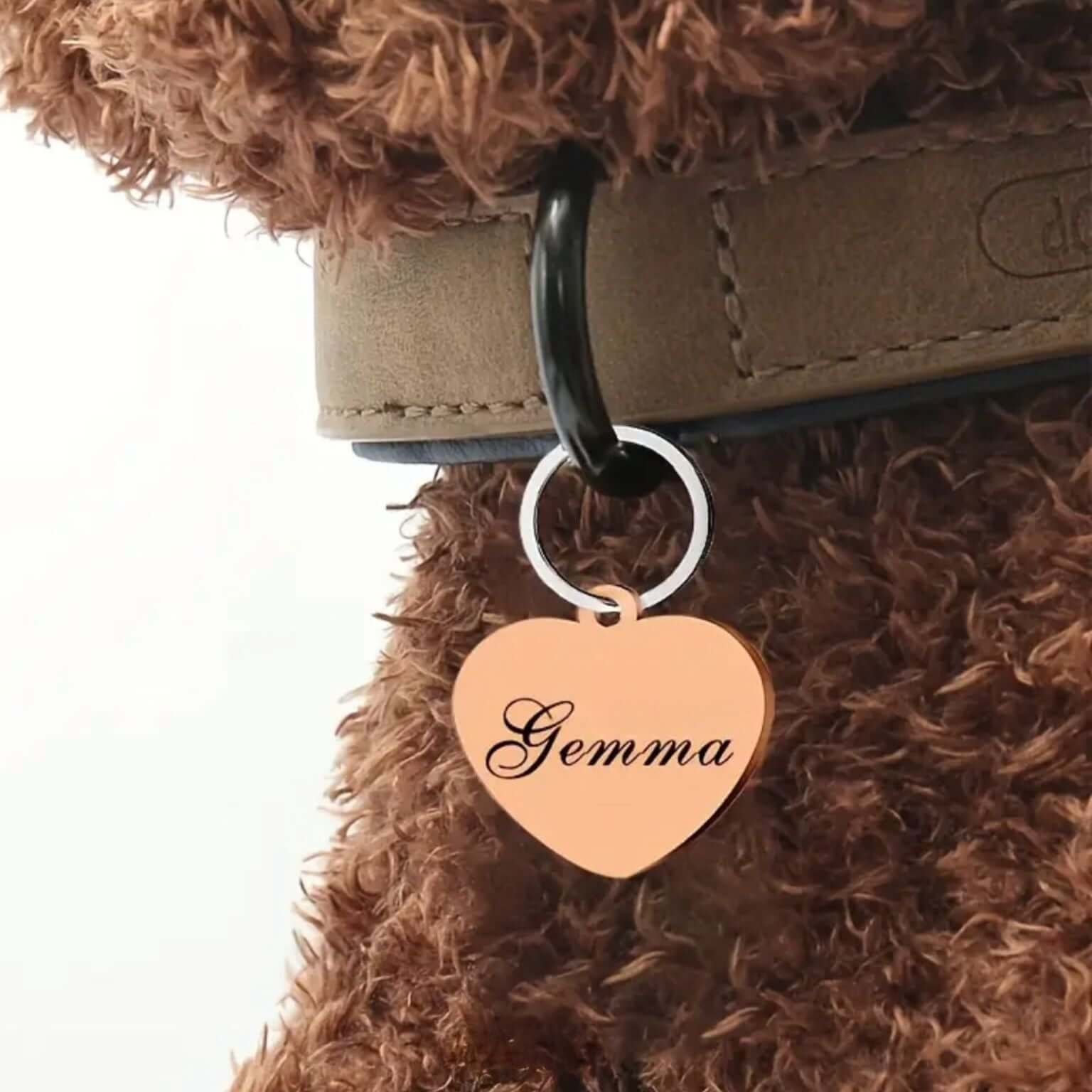 LUIS & LEON Herz Hundemarke – personalisierbar aus Edelstahl - LUIS & LEON