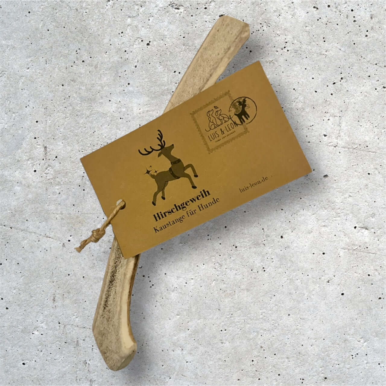 LUIS & LEON Hirschgeweih halbiert - Natürlicher Kausnack - LUIS & LEON