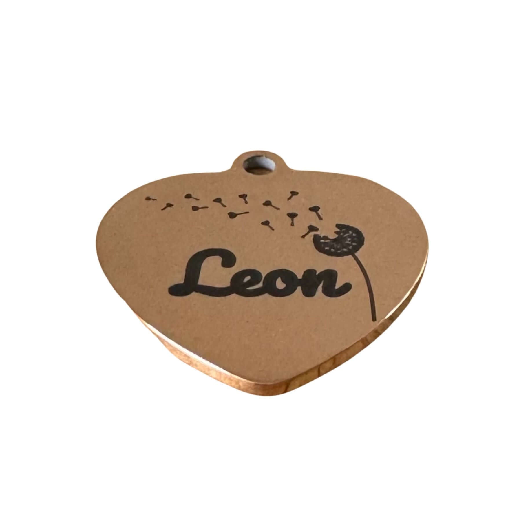 LUIS & LEON Hundemarke in Herzform mit Motiv – Edelstahl - personalisierbar & beidseitig gravierbar - LUIS & LEON