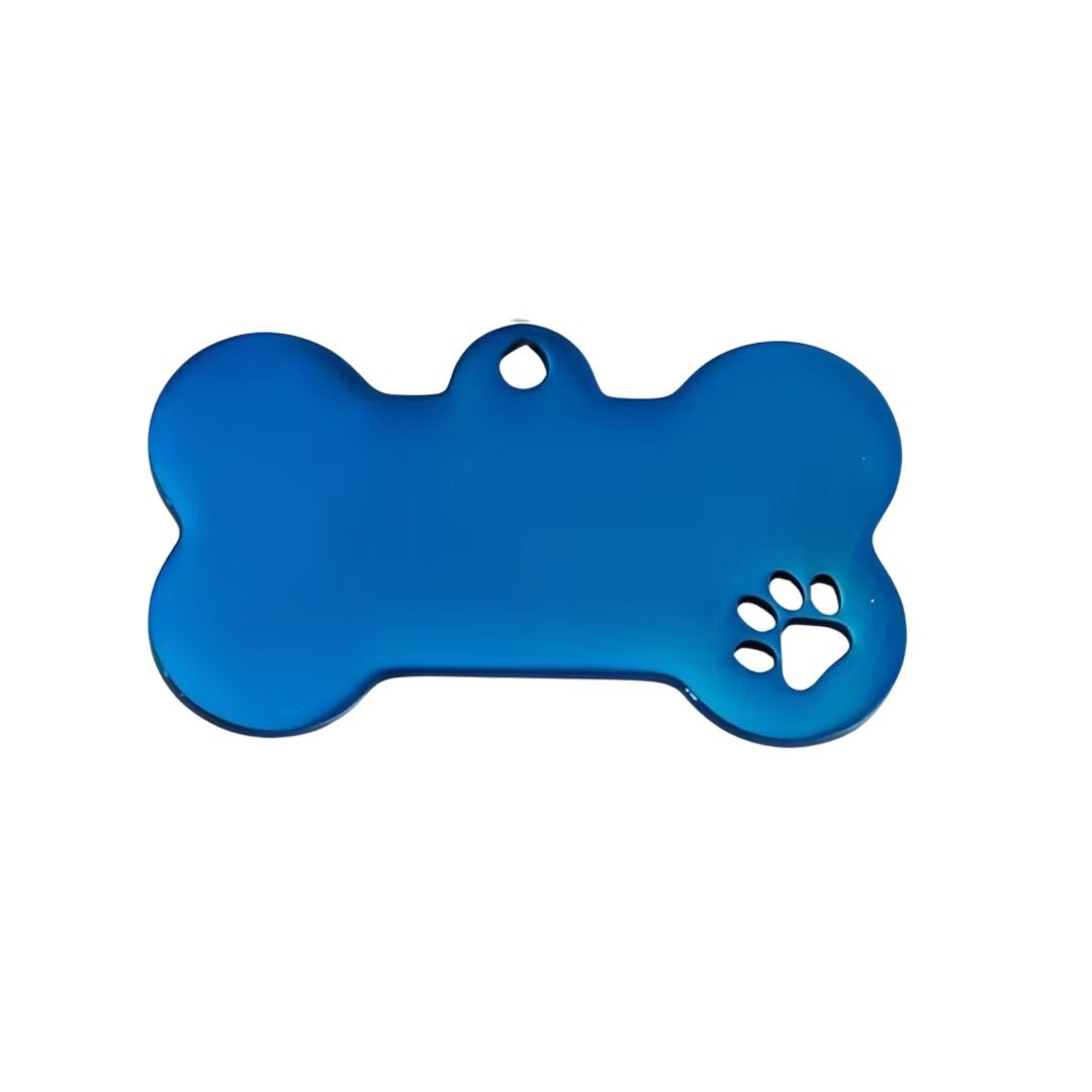 LUIS & LEON Hundemarke in Knochenform mit Motiv – Edelstahl - beidseitig gravierbar - LUIS & LEON