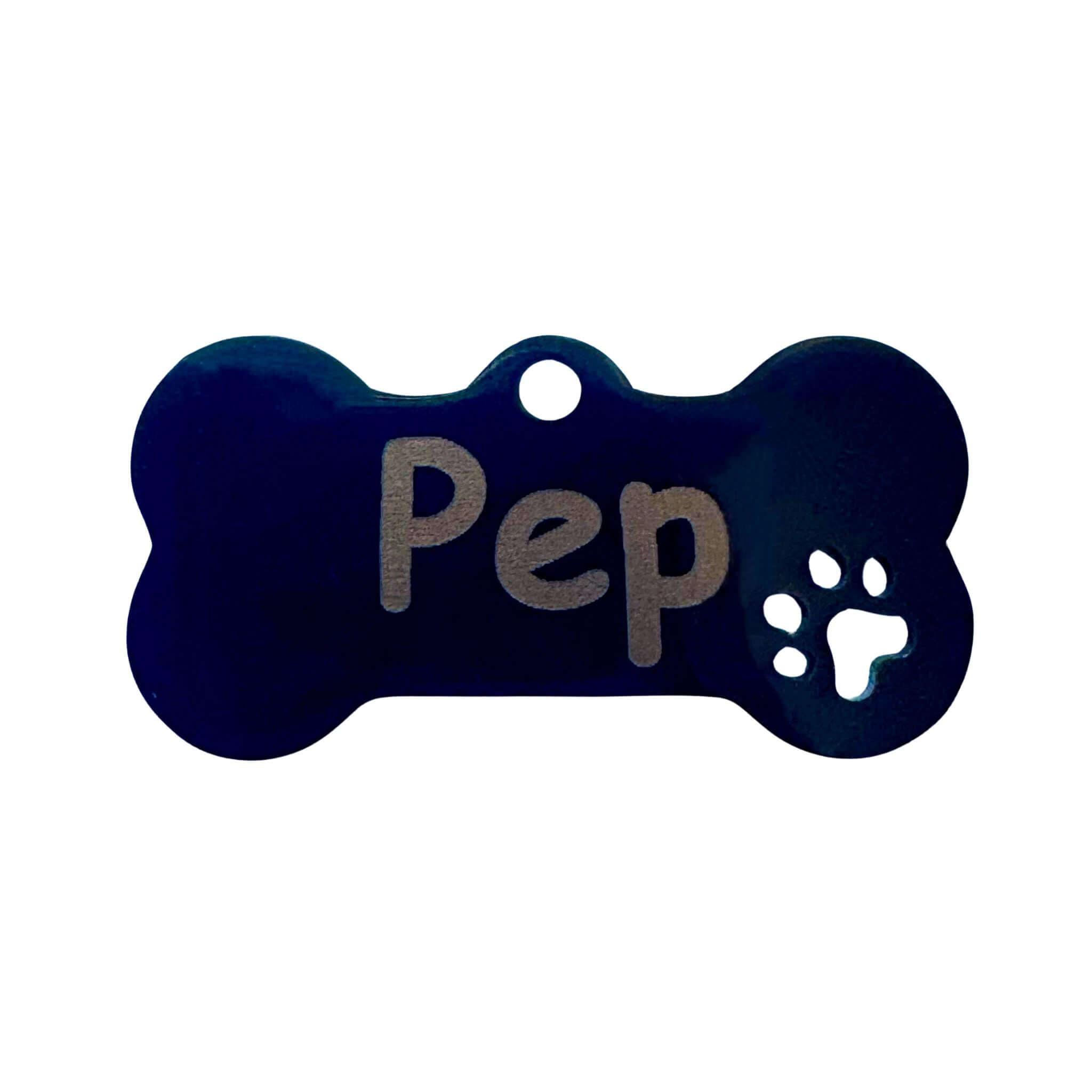 LUIS & LEON Hundemarke in Knochenform mit Motiv – Edelstahl - beidseitig gravierbar - LUIS & LEON