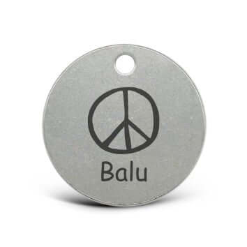 LUIS & LEON Hundemarke mit Symbol/Motiv – Edelstahl - beidseitig gravierbar - LUIS & LEON