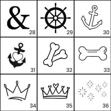 LUIS & LEON Hundemarke mit Symbol/Motiv – Edelstahl - beidseitig gravierbar - LUIS & LEON