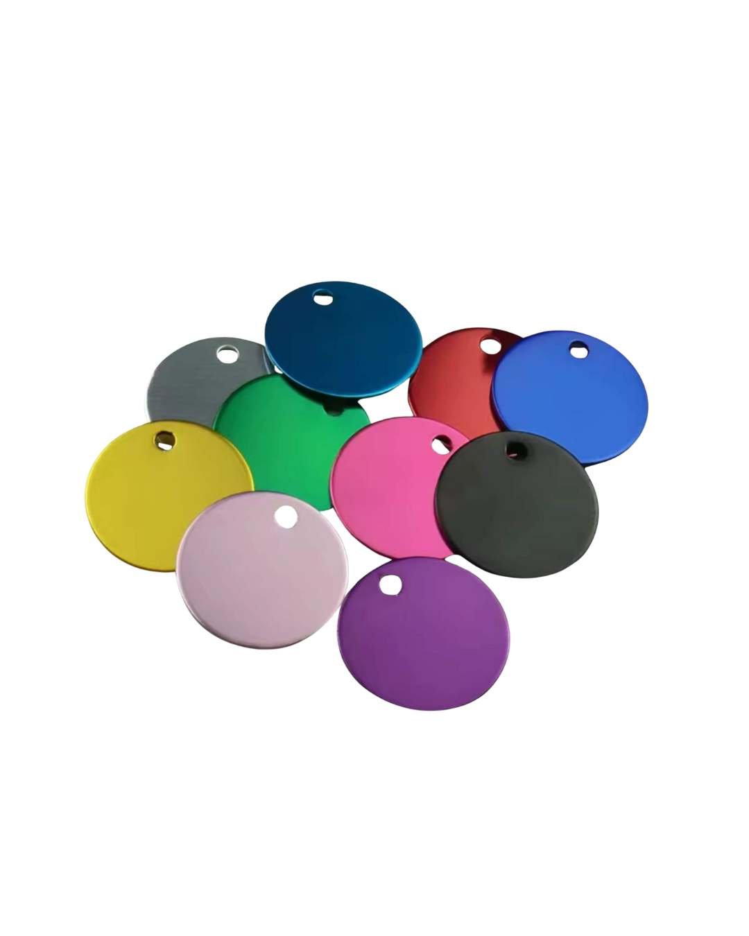 LUIS & LEON Hundemarke Rund - Aluminium – Gravur mit Wunschtext & Tier - Motiv - LUIS & LEON