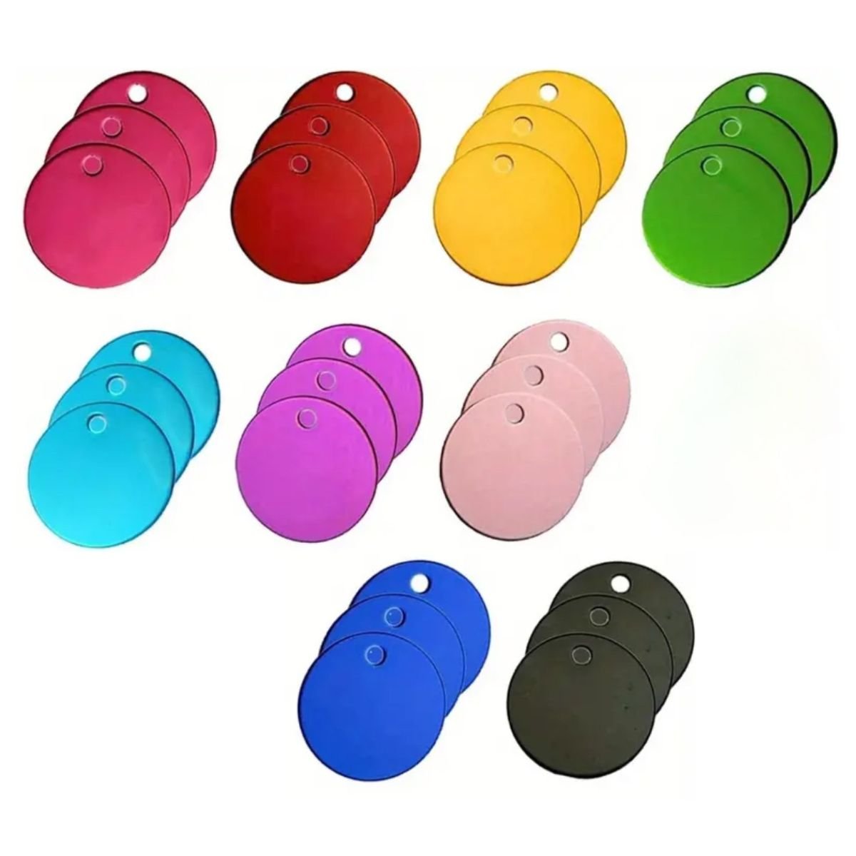 LUIS & LEON Hundemarke Rund - Aluminium – Gravur mit Wunschtext & Tier - Motiv - LUIS & LEON