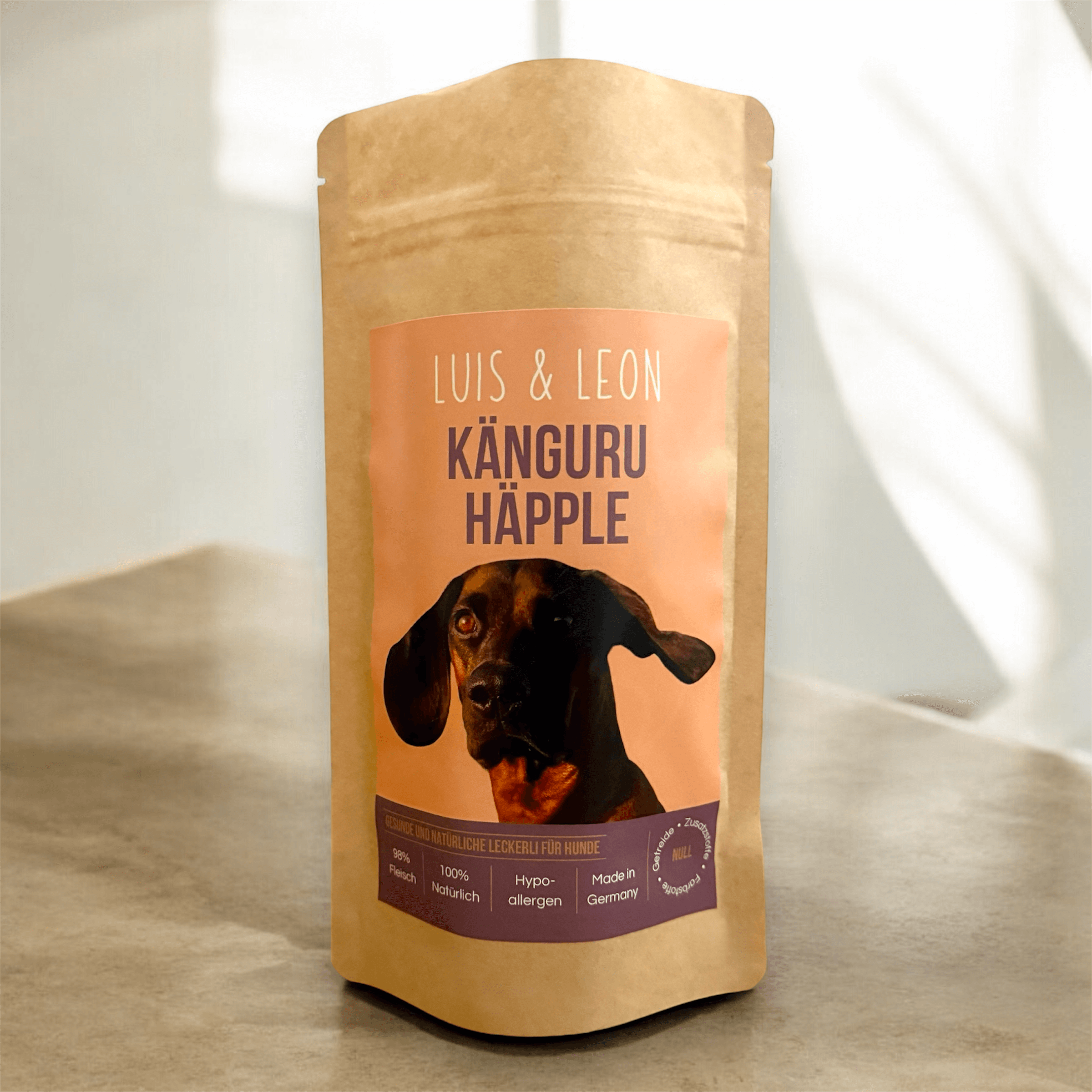 LUIS & LEON Känguru Häpple – Große Hundeleckerlis mit 98% Kängurufleisch - LUIS & LEON