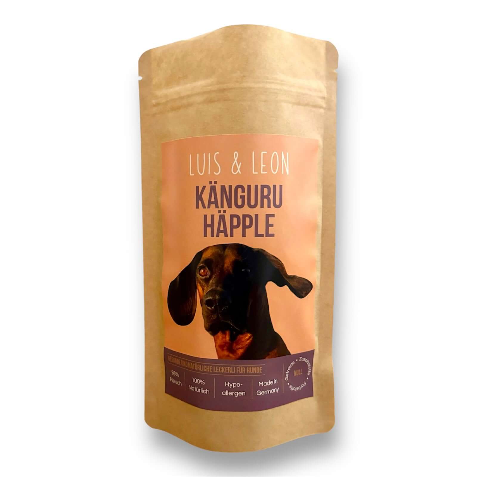 LUIS & LEON Känguru Häpple – Große Hundeleckerlis mit 98% Kängurufleisch - LUIS & LEON