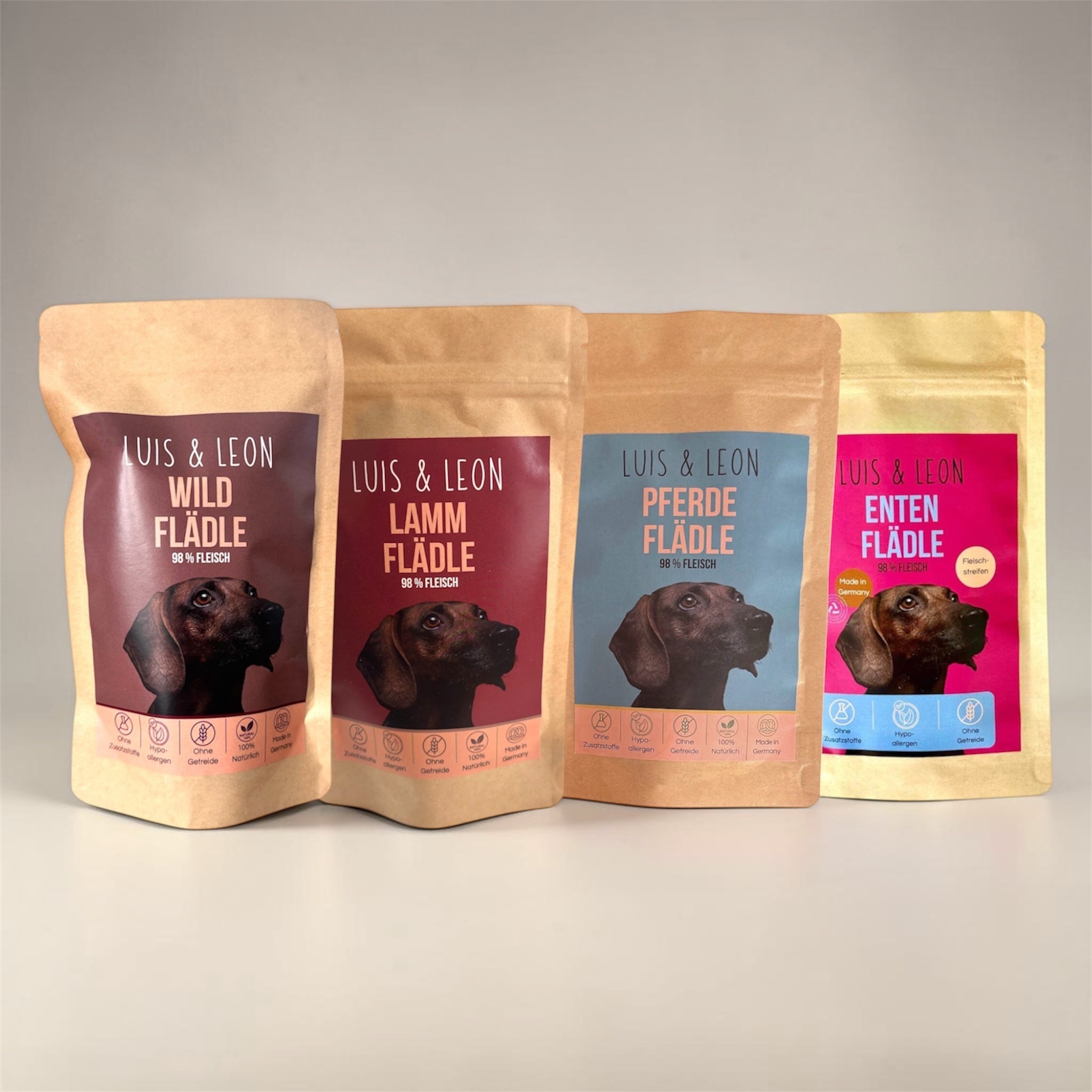 LUIS & LEON Kaustreifen für Hunde – Pferd, Ente, Lamm & Wild - LUIS & LEON