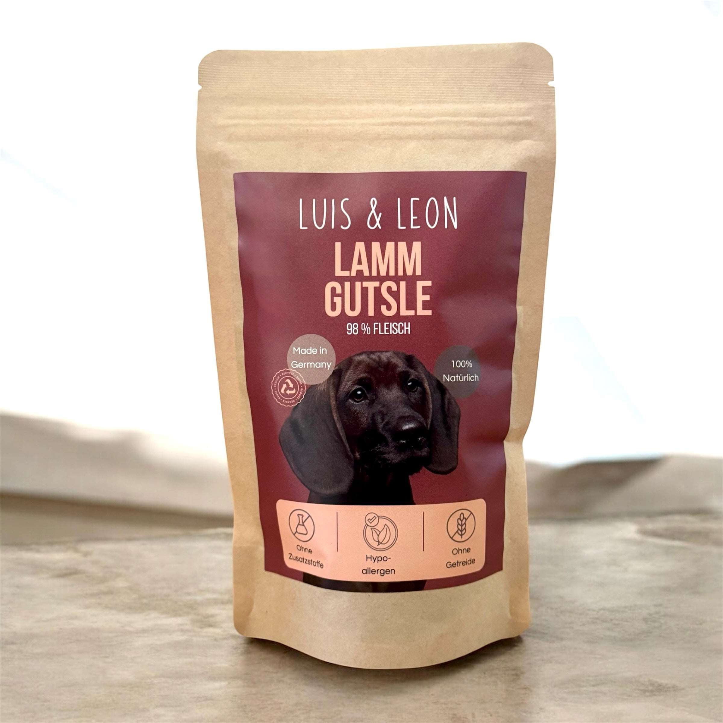 LUIS & LEON Lamm Gutsle – Natürliche Hundeleckerli, Hypoallergen - LUIS & LEON