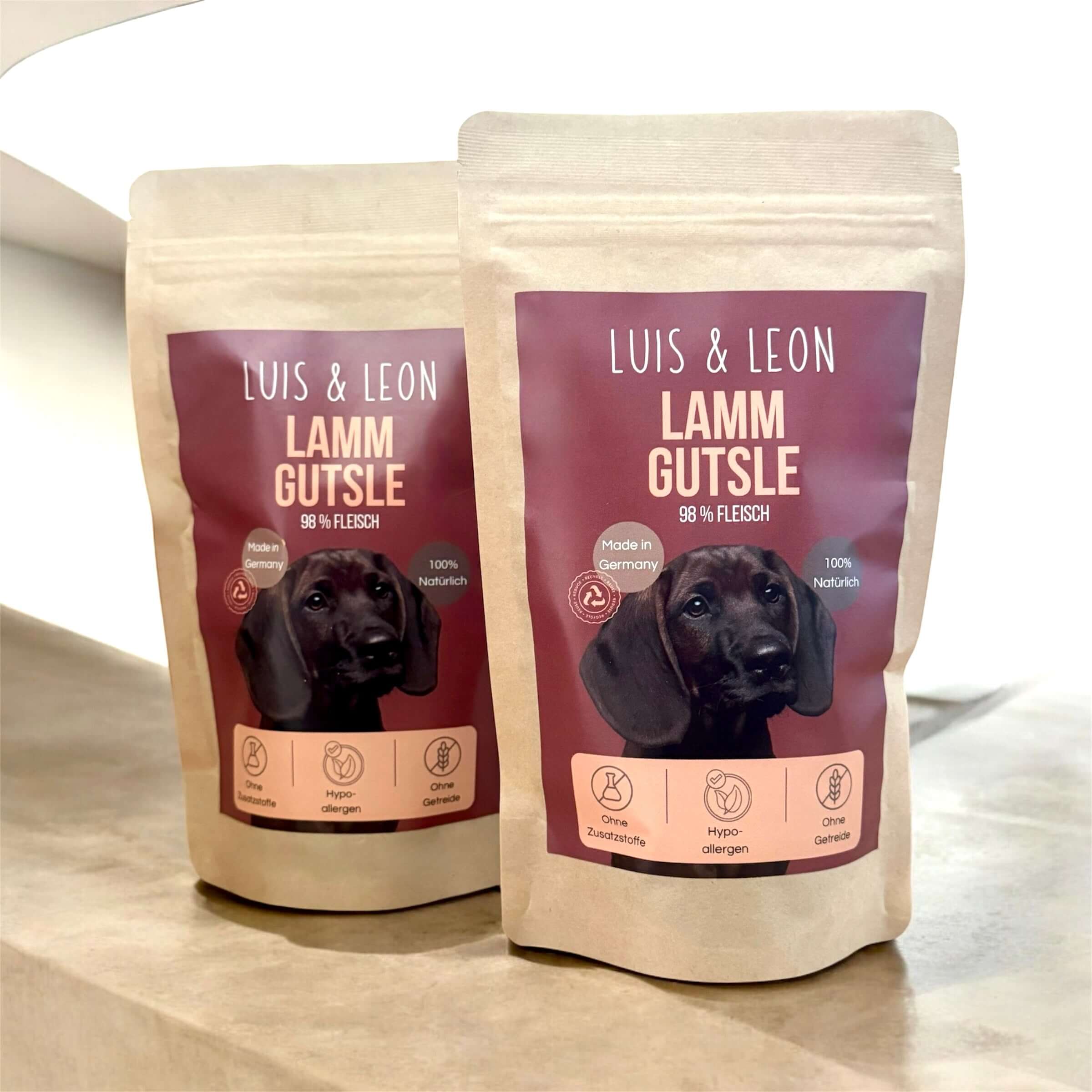 LUIS & LEON Lamm Trio – Verwöhnpaket für sensible Genießer - Hundeleckerli - LUIS & LEON