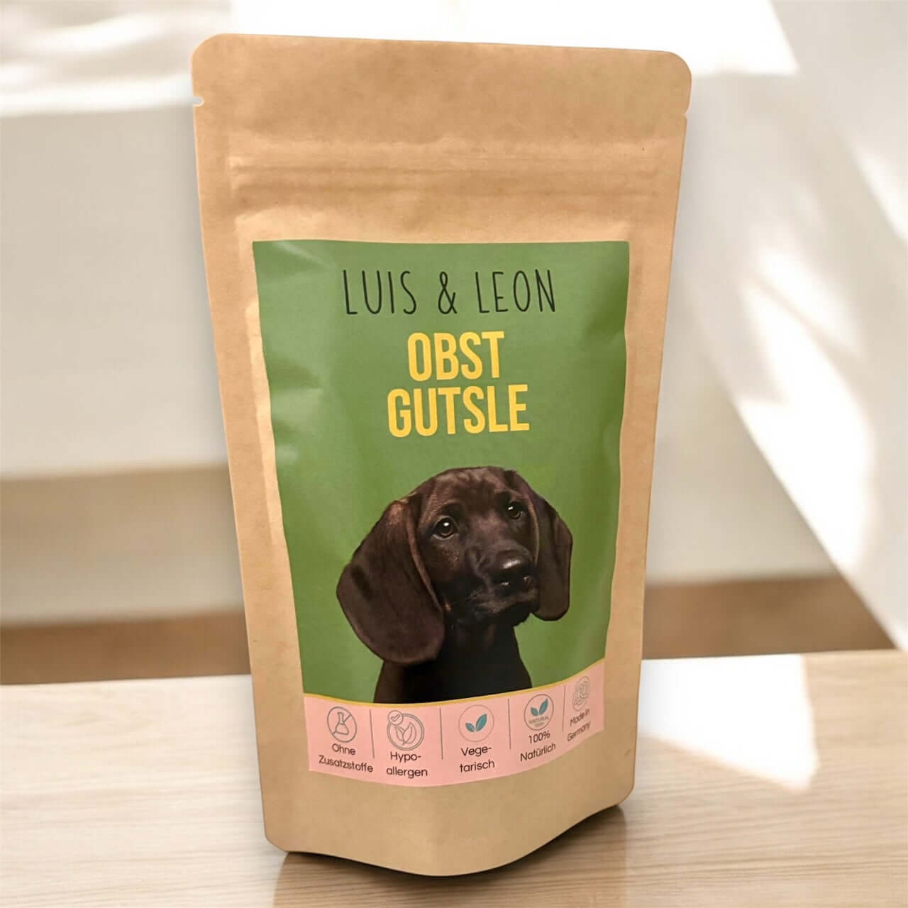 LUIS & LEON Obst Gutsle - Vegane Hundeleckerli, Apfel - LUIS & LEON