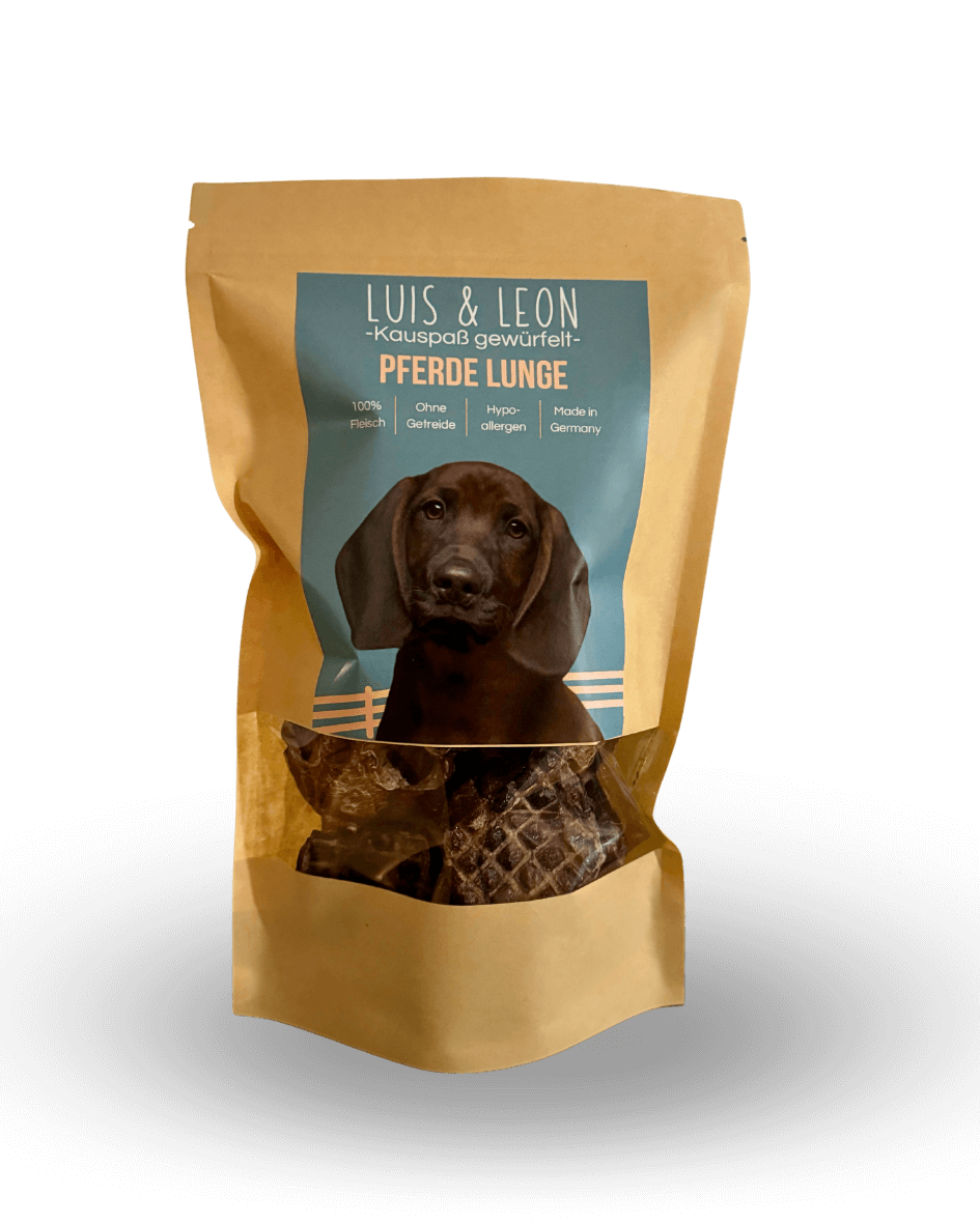 LUIS & LEON Pferde Lungen-Snacks – 100% Pferd, Natürliche Hundeleckerli - LUIS & LEON
